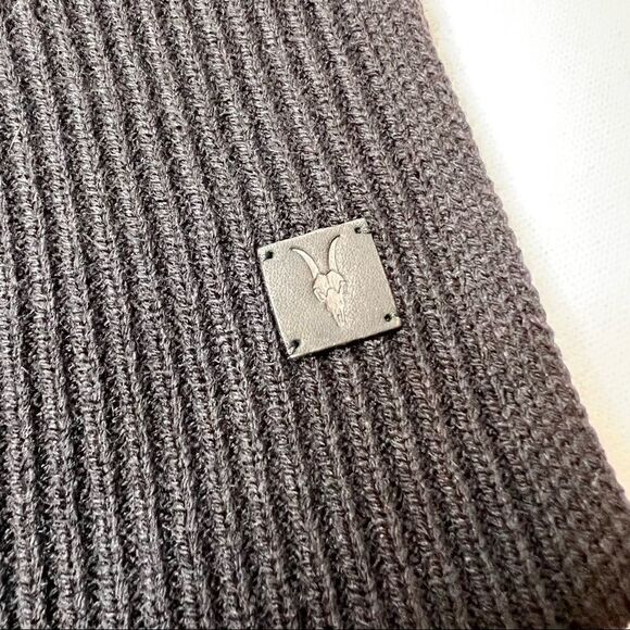 All Saints Wool Blend Rib Mix Scarf NWT - Picture 3 of 6